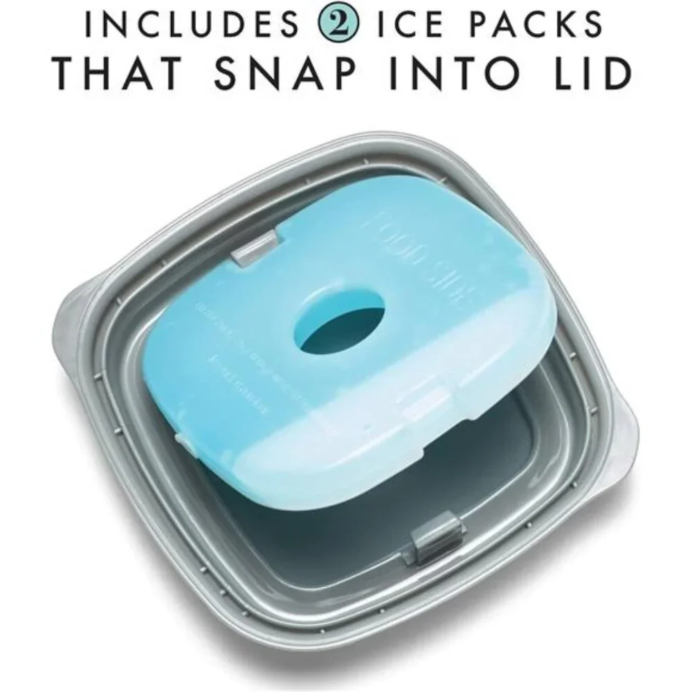 Fit & Fresh Small Plastic Containers With Lids 8 oz, Small Snack Containers